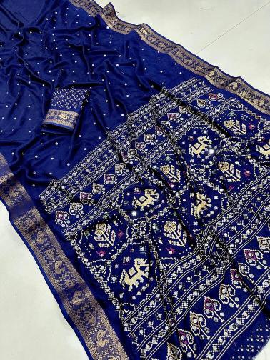Vastrangan mirror work saree in surat